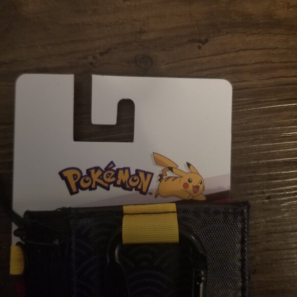 Pokemon Pikachu Wallet / Card Holder with carabiner and strap - Picture 4 of 5